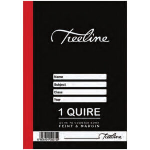 TREELINE A4 Counter Book 1 Quire Feint and Margin 96 Pages